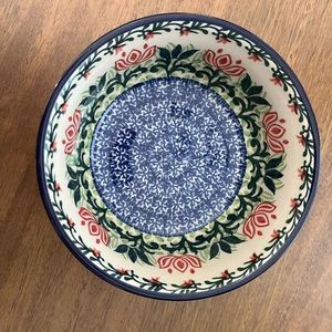 POLISH POTTERY 6” CEREAL BOWL